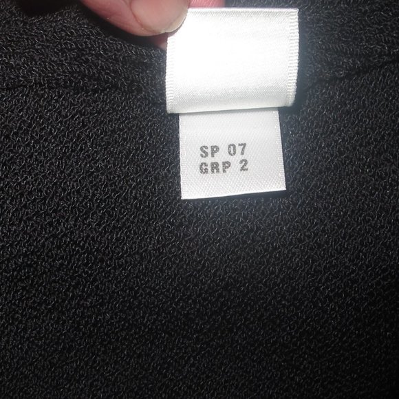 St John Evening Black Sequin & Knit Shrug 3/4 sleeve fancy jacket size 6 - Picture 8 of 9